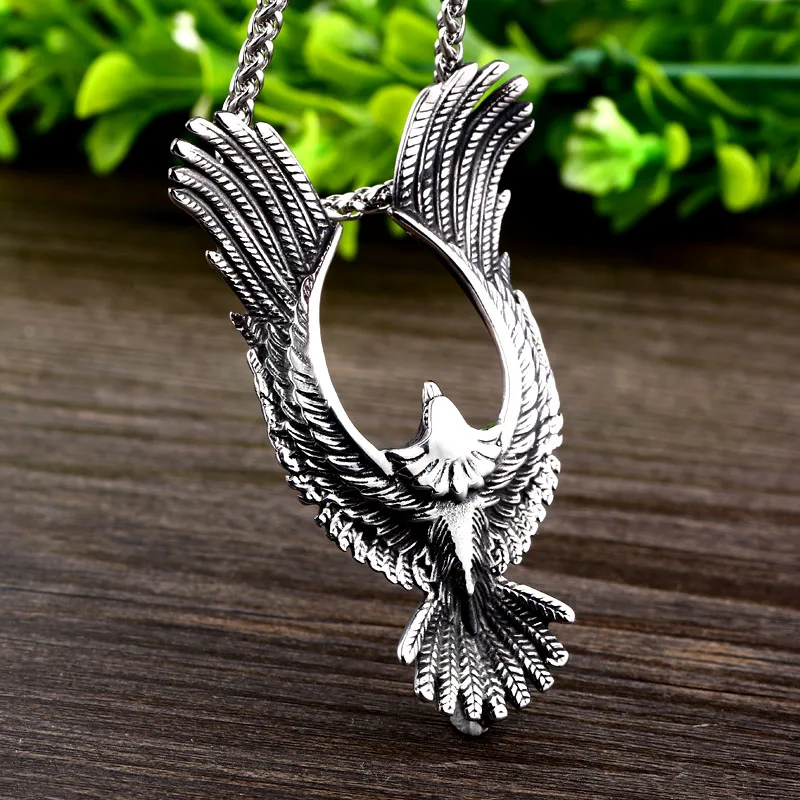 Beier 316L stainless steel Classic Animal eagle Pendant Necklace Sky Beast over  man pendant fashion jewelry LLBP8-444P