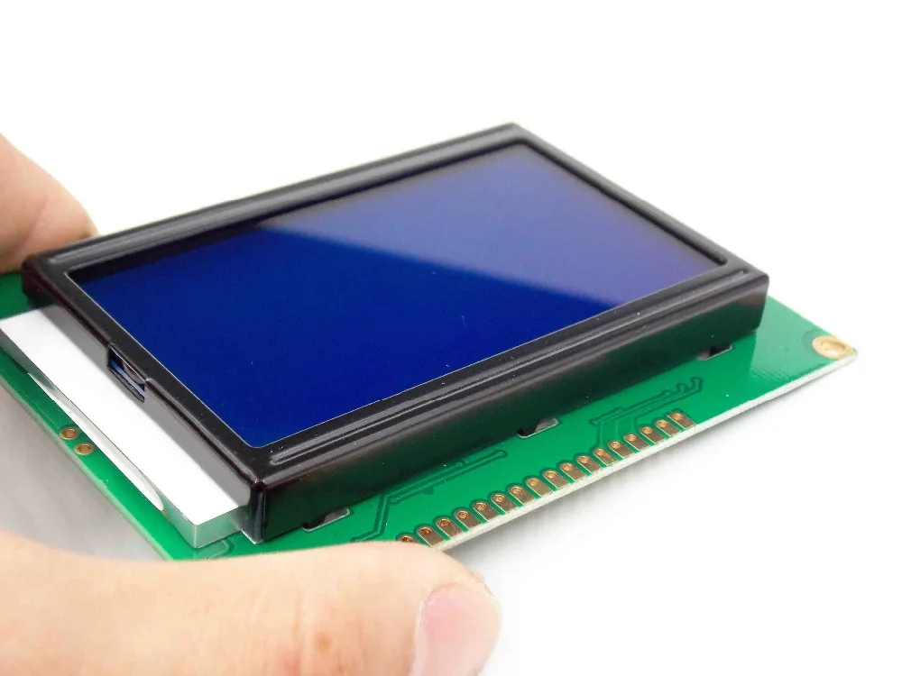 128*64 Punkte LCD-Modul 5V Blue Screen LCD mit Hintergrund beleuchtung st7920 Parallel Port