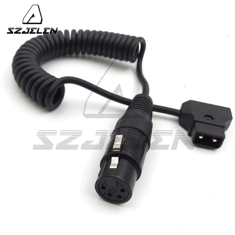 

Camera monitor power cord male D-Tap to Female 4-Pin XLR Cable