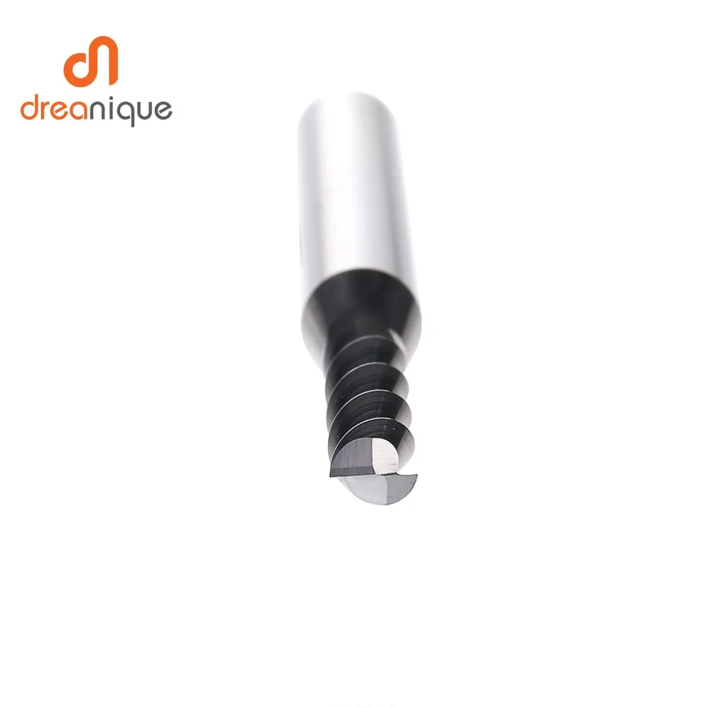 Bit de moinho achatado, 2 flautas, D1-d12, CNC End Mills, Face e Slot, Fresadoras para Usinagem de Alumínio, 1Pc