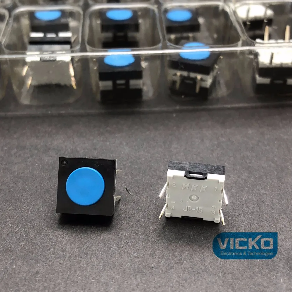 

Japan NKK touch switch JB-15 JB-15FBP2 button touch 10*10*4.3 10*10*4.3mm flat thin seal 500 million life