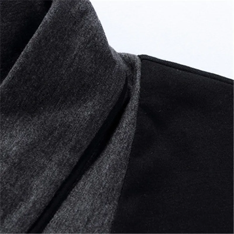 Men\'s T Shirts Fashion 2024 New Spring Long Sleeve T Shirts Men Black Button Stand Collar Fitness Slim Fit Tshirt Plus Size 5XL