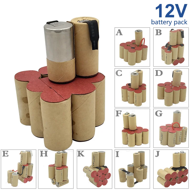 12V 4000mAh Ni MH akumulator spawanie niestandardowe narzędzie cd dla Black Decker Bosch Dewalt FESTOOL Hilti Hitachi Makita Metabo Fein