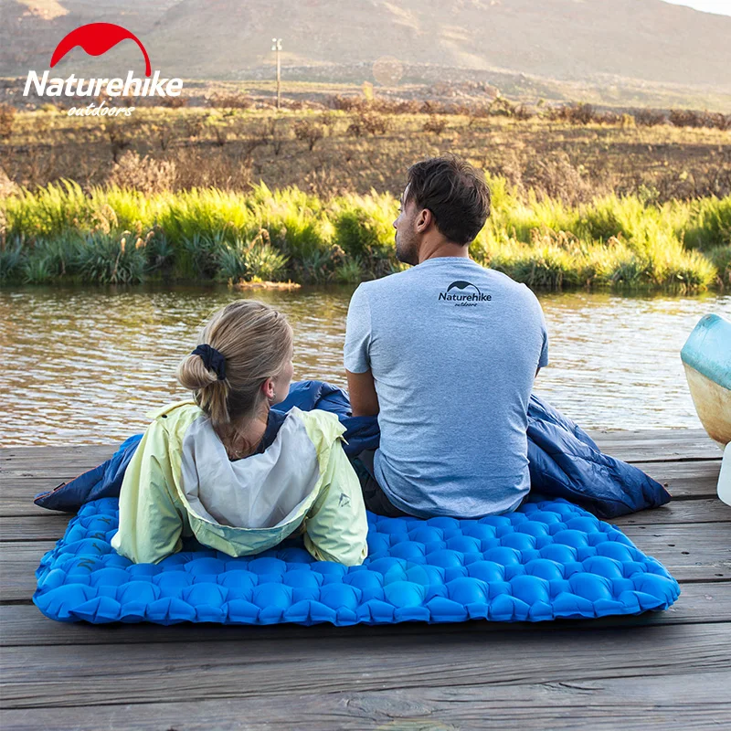 Naturehike Outdoor Ultralight Inflatable Mattress 2 Person Sleeping Pads Waterproof Bags Thicken Camping Mat With Fill Air Bag