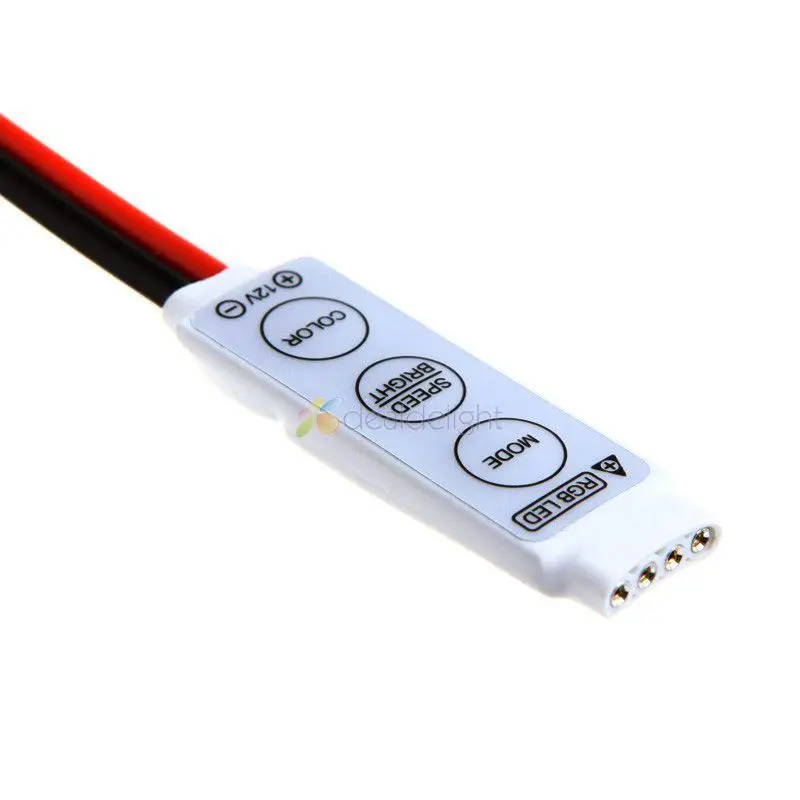 5pcs Mini RGB 3 Keys Controller DC12V 144W for 5050 3528 RGB LED Strip Light 19 Dynamic Modes and 20 Static Color