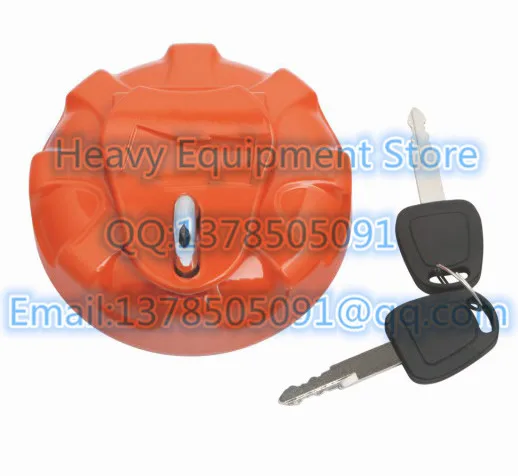 Fuel  Cap With 2 D100 keys For Deawoo Doosan  Bobcat Excavator  110911-00126 HDB160119  DH215-7 DH225-9 DH300 DH340-5 