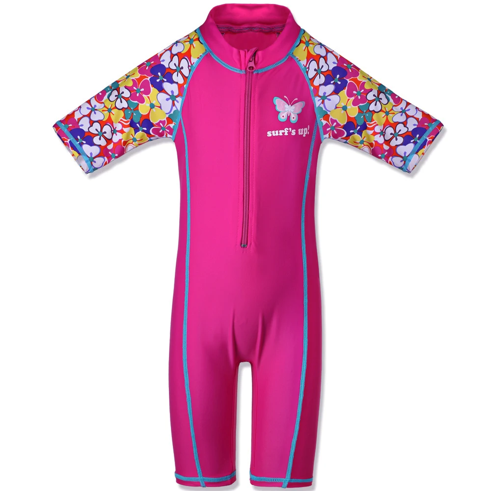 Baohulu Stampa Del Manicotto Del Bicchierino Delle Ragazze Costumi da Bagno di Un Pezzo Upf UV50 + Costume da Bagno per Bambini Estate Vestito di