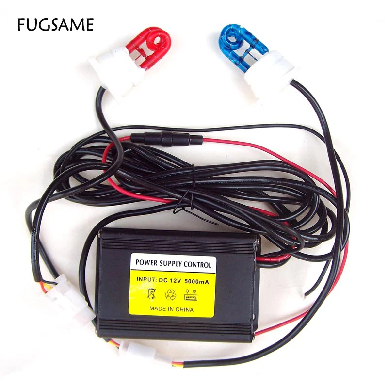 

FUGSAME Free Shipping Factory Direct New 60W 2 Strobe Red Blue Light Kit Police Fire System