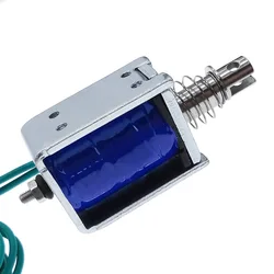 Electromagnet solenoid U0837 DC 12V electric magnet 24VDC TAU0837T pull push stroke 10mm Max Force 2kg