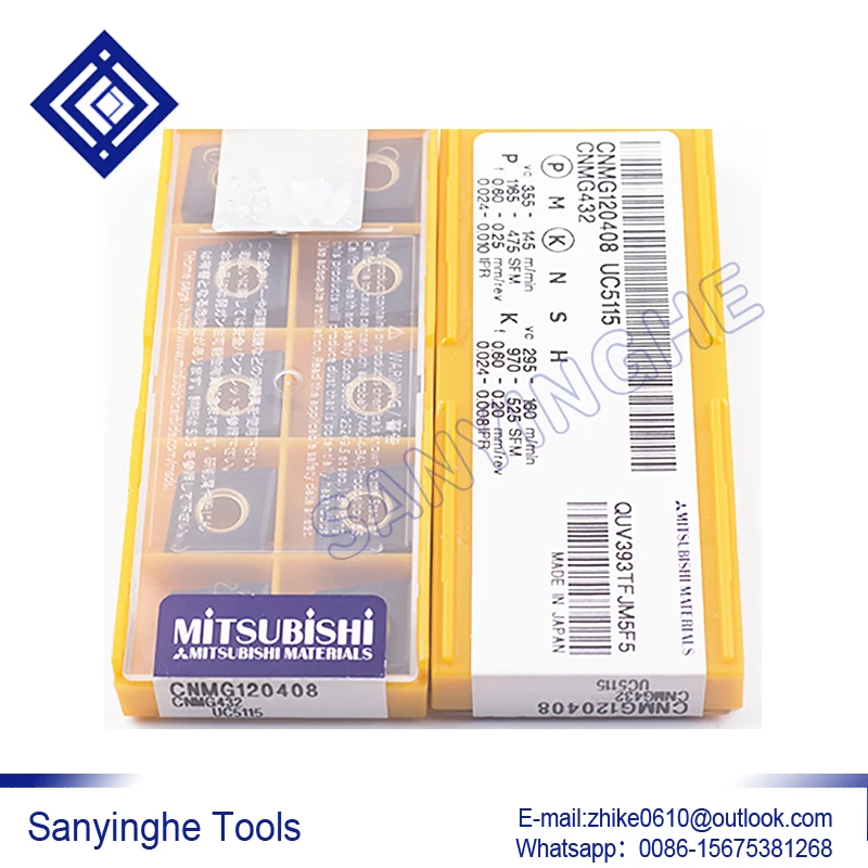 High quality 50pcs/lots CNMG120404 UC5115 / CNMG120408 UC5115 cnc carbide turning  inserts