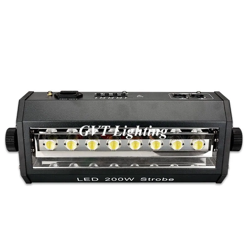 Imagem -06 - Luz Estroboscópica de Led com Efeito Dmx Lâmpadas Estroboscópicas de 200w Equipamentos para dj Iluminação de Palco Dmx Luzes de Eficiência Led Discoteca