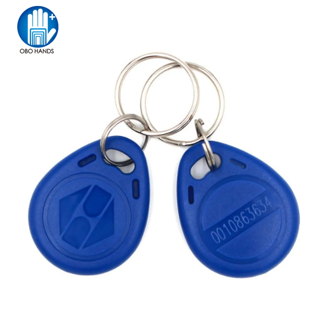 

(pack of 10/50/100) 125KHz RFID Keyfobs Access Control Keycard keychains for Door Electric lock system nfc token tag blue