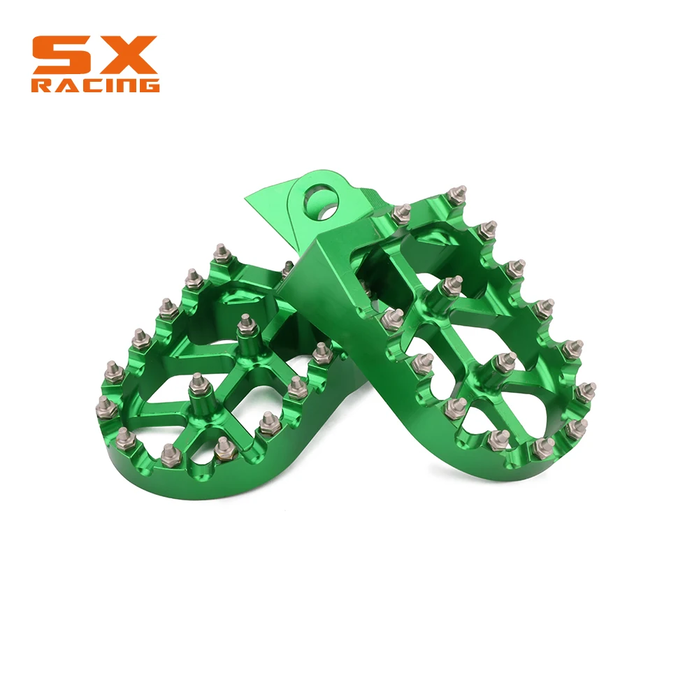 Motorcycle CNC Foot Pegs Footpeg Pedal FootRest For Kawasaki KX65 KX80 KX85 KX100 For Suzuki RM65 RM100 KX RM 65 80 85 100