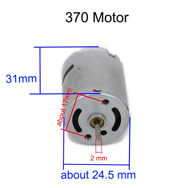 RCAWD 380 370 Brushed Motor 1/16 1/18 RC Hobby Car Boat Airplane Original Parts HSP Hi Speed Wltoys Tamiya Truck Buggy