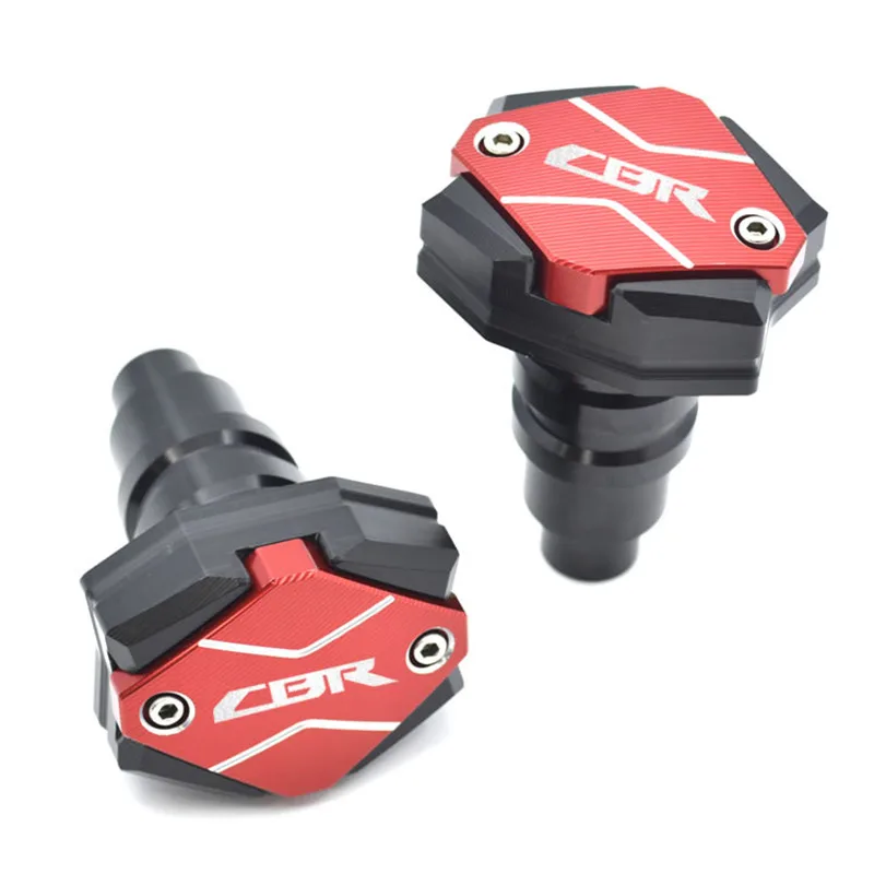 CBR logo Motorcycle Frame Slider Anti Crash Caps protection Moto Crash Pad for honda CBR600RR 900 929 954 919 CBR650F 600F 1000R