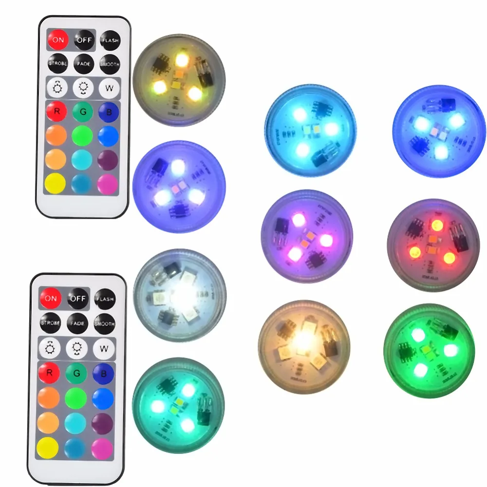 20PCS Waterproof submersible Led Light LED Candles Tea Lights For Wedding Events Vase Lantern Party Decoration