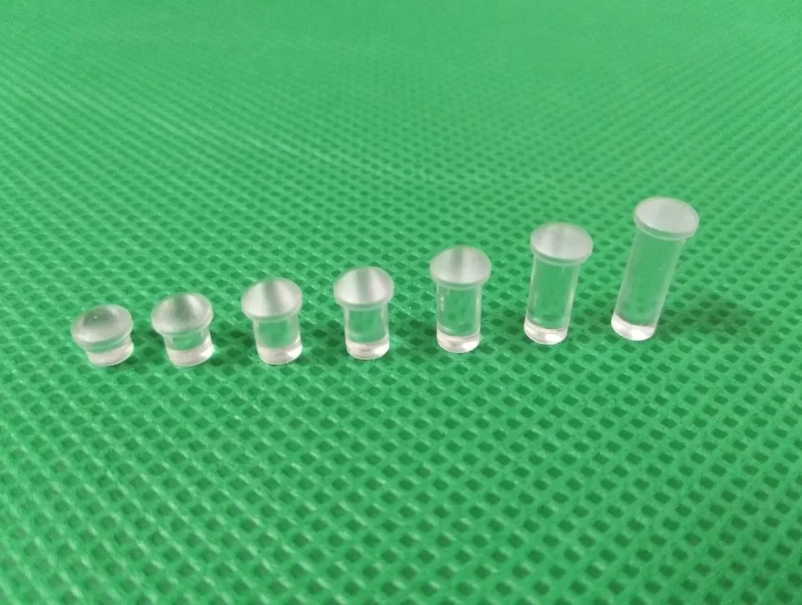 100PC 4MM Clear color Round LIGHT PIPE PNL MNT 25.4MM-42MM LONG FOR 4MM Led Diode LED Tube Lampshade Replace PLP5-2