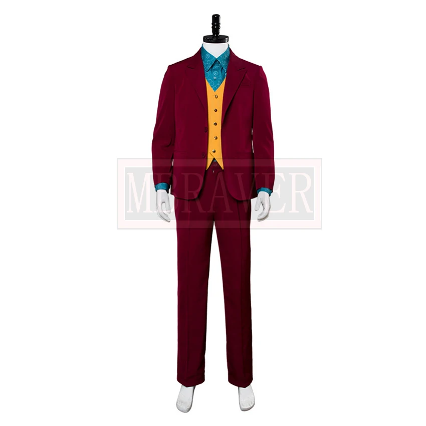 Joker 2019 Costume Joaquin Phoenix Outfit Arthur Fleck Cosplay Costume Party Christmas Halloween Custom Made Any Size