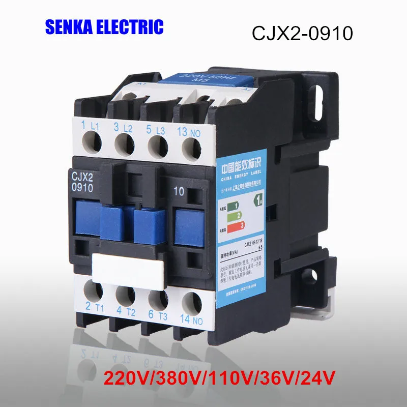 9A CJX2-0910 3P+NO AC Contactor LCD-0910 380V 220V 110V 36V 24V