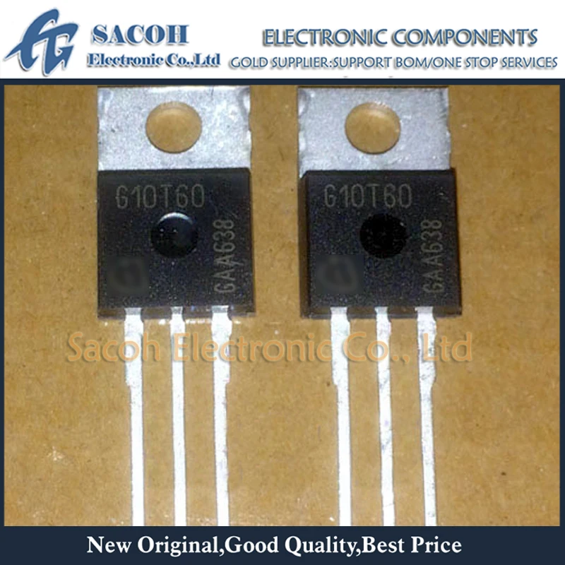 

New Original 5Pcs/Lot IGP10N60T G10T60 SGP10N60A G10N60A TO-220 10A 600V Power IGBT Transistor