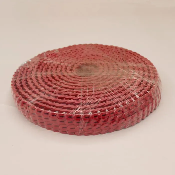 1meters without the Nail M Width 10mm color red polyurethane v-belt Free Shipping