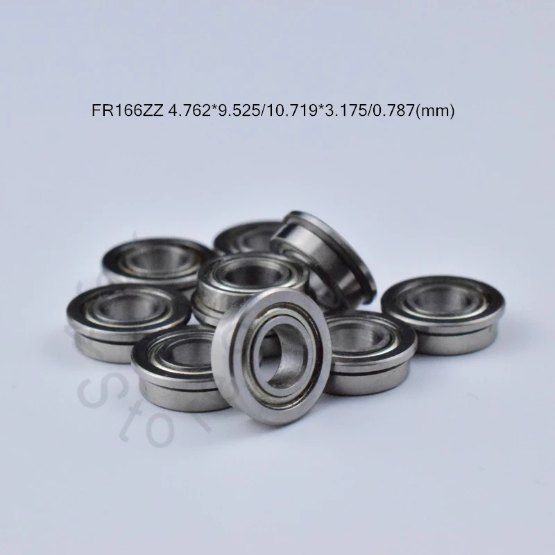 

FR166 FR166ZZ 4.762*9.525*10.719*3.175*0.787(mm) 10pieces bearing Flange bearings FR166 F R166ZZ chrome steel bearing