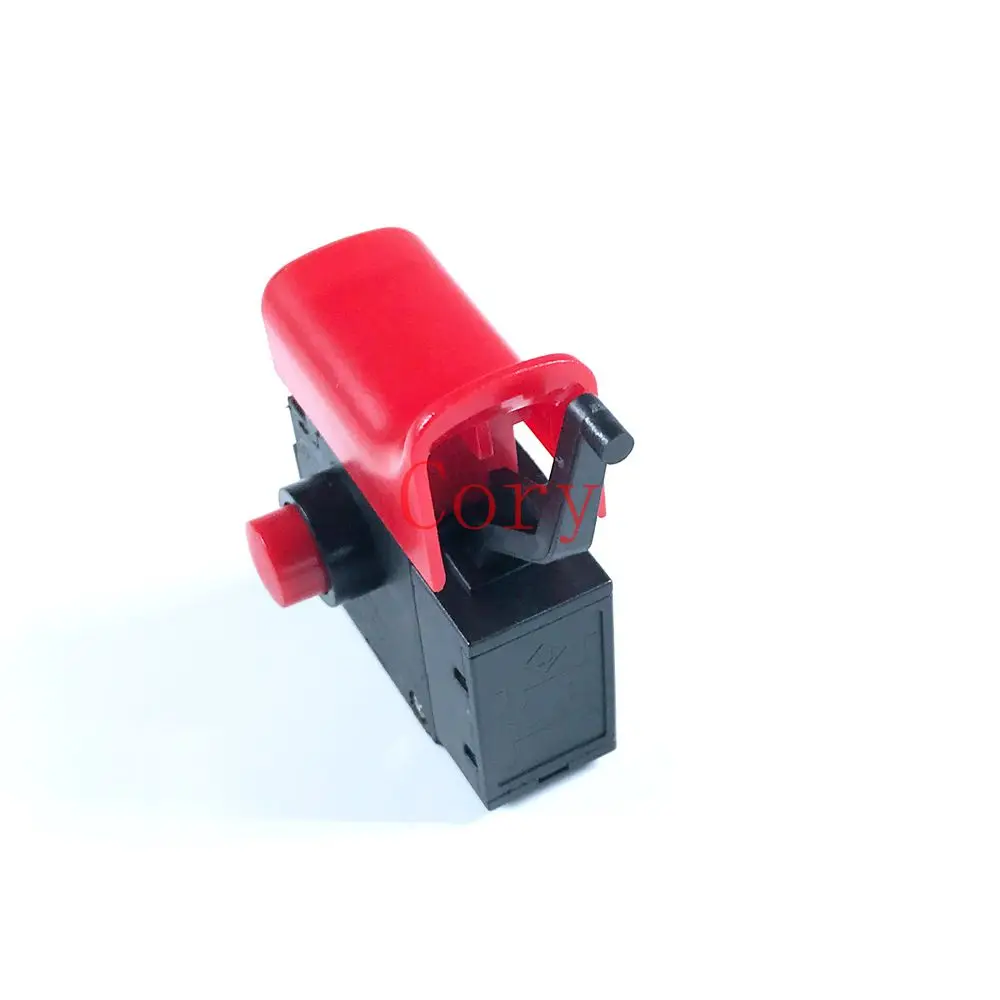 1PC Electric Drill Hammer Speed Control AC Electric Power Tool Trigger Switch 250V 6A for Bosch Lock On Red/Black