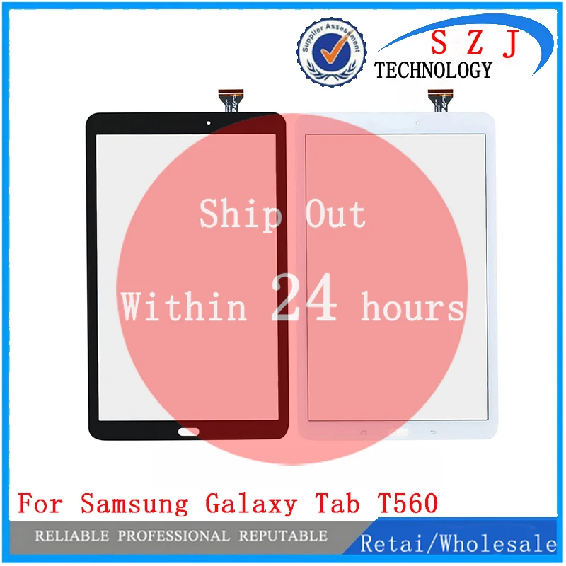 

New 9.6'' inch For Samsung Galaxy Tab E 9.6 SM-T560 T560 Touch Screen Panel glass Digitizer with flex cable Free Shipping