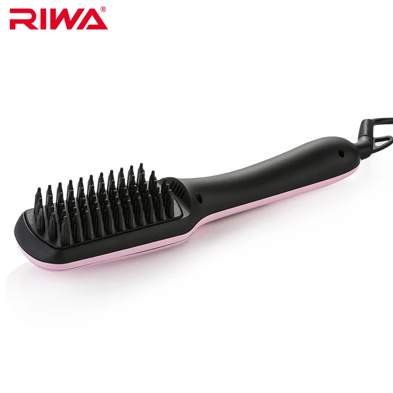 

RIWA Comb Straightener Electric Hair Brush Women Styling Tools Iron For Hair Straightening Brush RB-8302