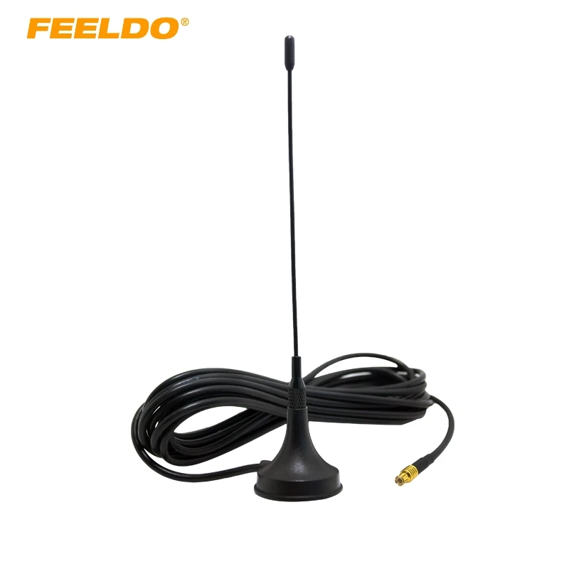 

FEELDO 1Set Mobile Aerial Antenna With MCX Connector And Magnetic Base For Car Digital TV