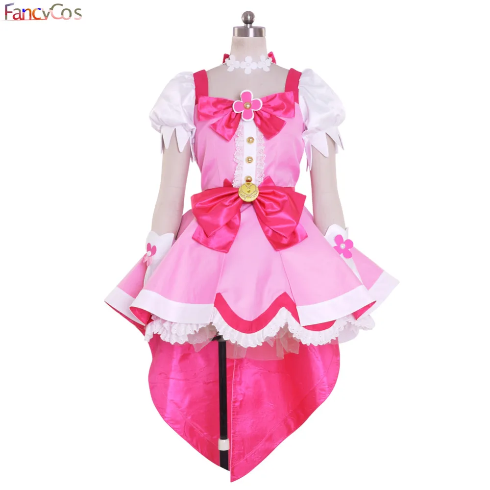 Halloween Women's Go! Princess PreCure Cure Flora Party Dress Cosplay Costume High Quality Custom Made