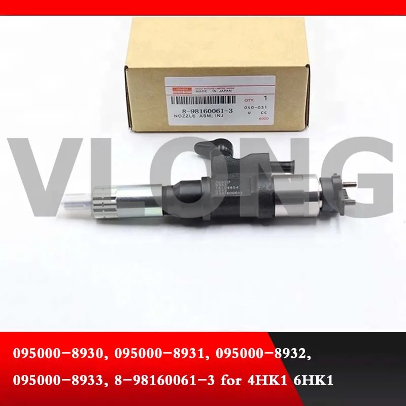 

4PCS Genuine New Common Rail Parts 4HK1 6HK1 Diesel Engine 8981600613 8-98160061-3 Fuel Injector 095000-8930 095000-8933