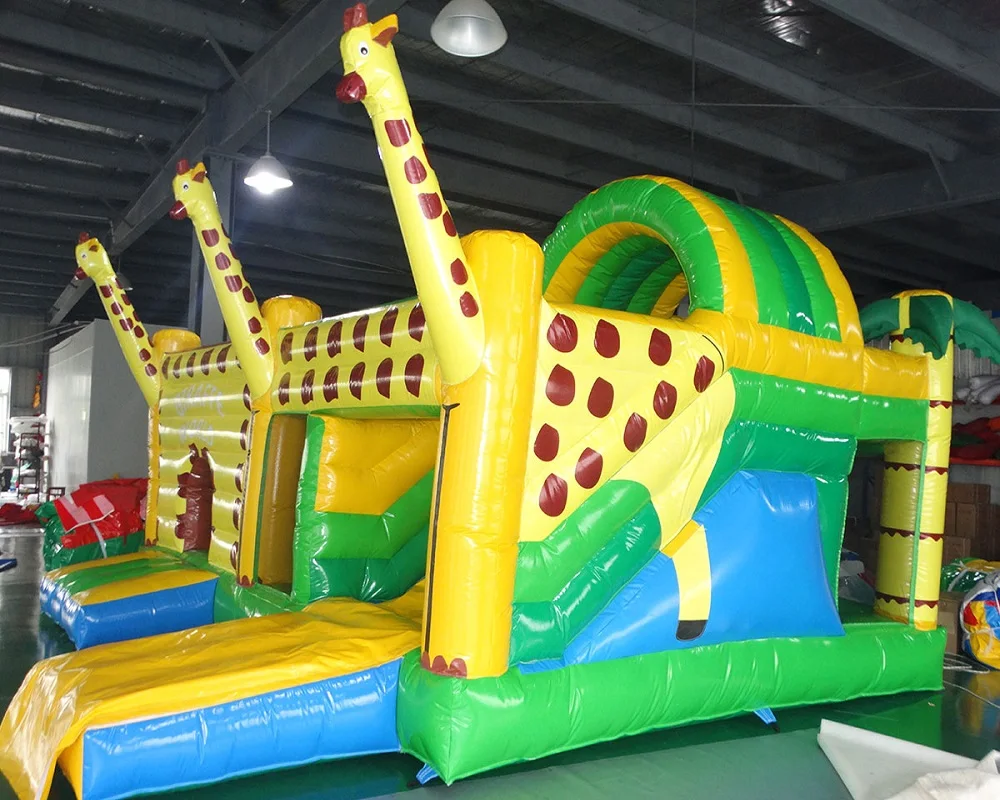 

PVC Outdoor Playground Plastic Slide/ Hot Inflatable Castle Bounce House For Kids