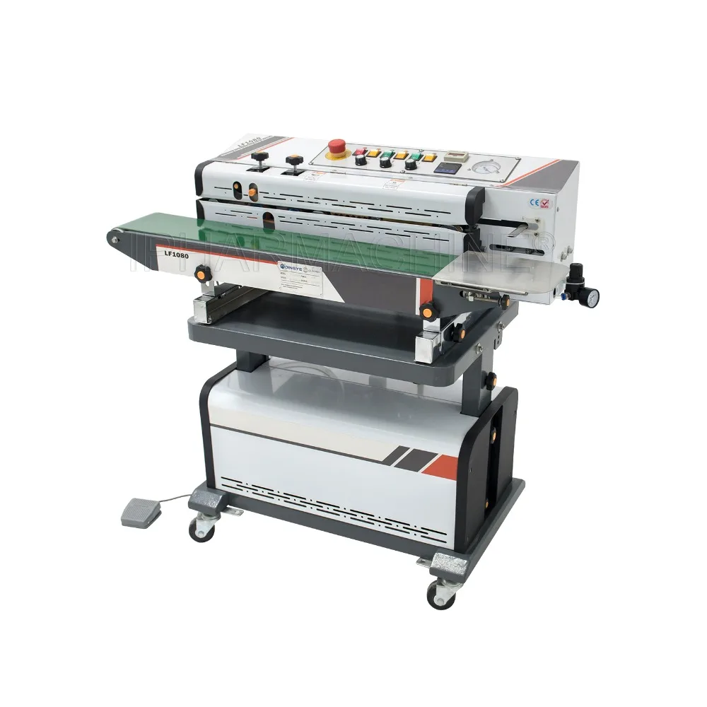 PakCN-1080 Air Suction Band Sealer Plastic Bag Sealing Machine (220V 50HZ or 110V 60HZ)