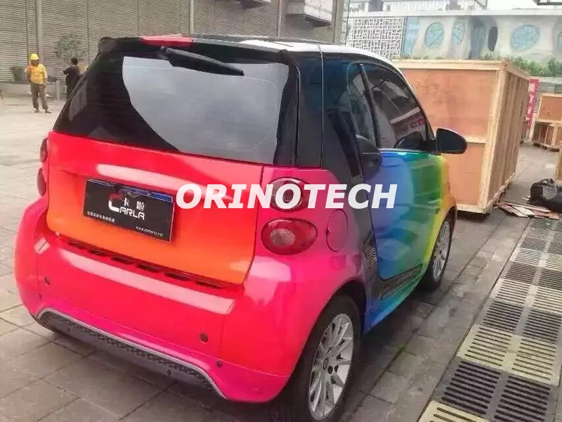 Car Styling Rainbow Color Sticker Bomb Vinyl Wrap Sticker Bombing Graffiti Vinyl Sticker For Truck Bike Car Motorcycle Wrapping