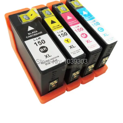 

Compatible Set of 4 Pack Lexmark 150XL Ink Cartridge For Lexmark Pro715, Pro915, S315, S415, S515 Printer