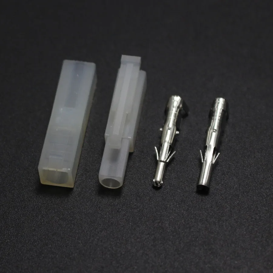 10Set 6.2mm Connector 1 Pin Big Tamiya Connector EL 6.2 Car Vehicle Connector ( Male Female Housing + Male Female Terminals )