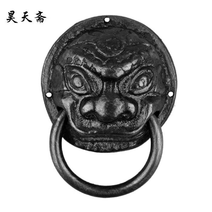 [Haotian vegetarian] copper beast handle / copper handicrafts / Chinese decoration accessories HTA-029