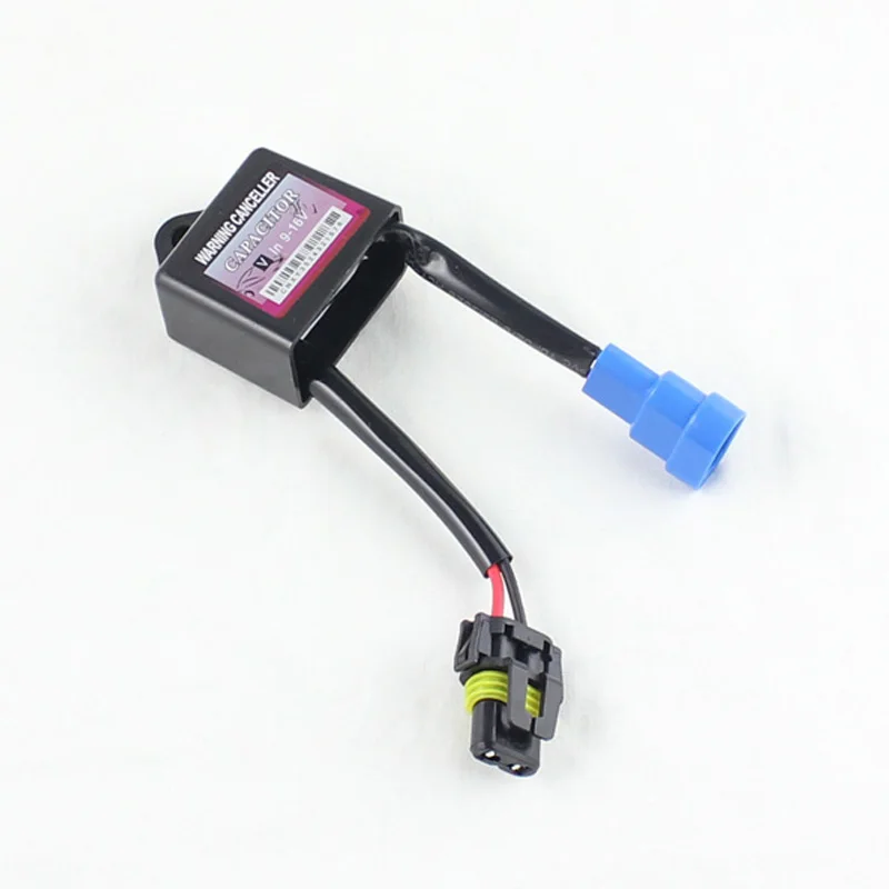 2PCS Xenon HID Kit Anti-flicker Error Warning Canceller H1 H3 H4 H7 H8 H9 H10 H11 H13 9005 9006 Capacitors Computer Decoder