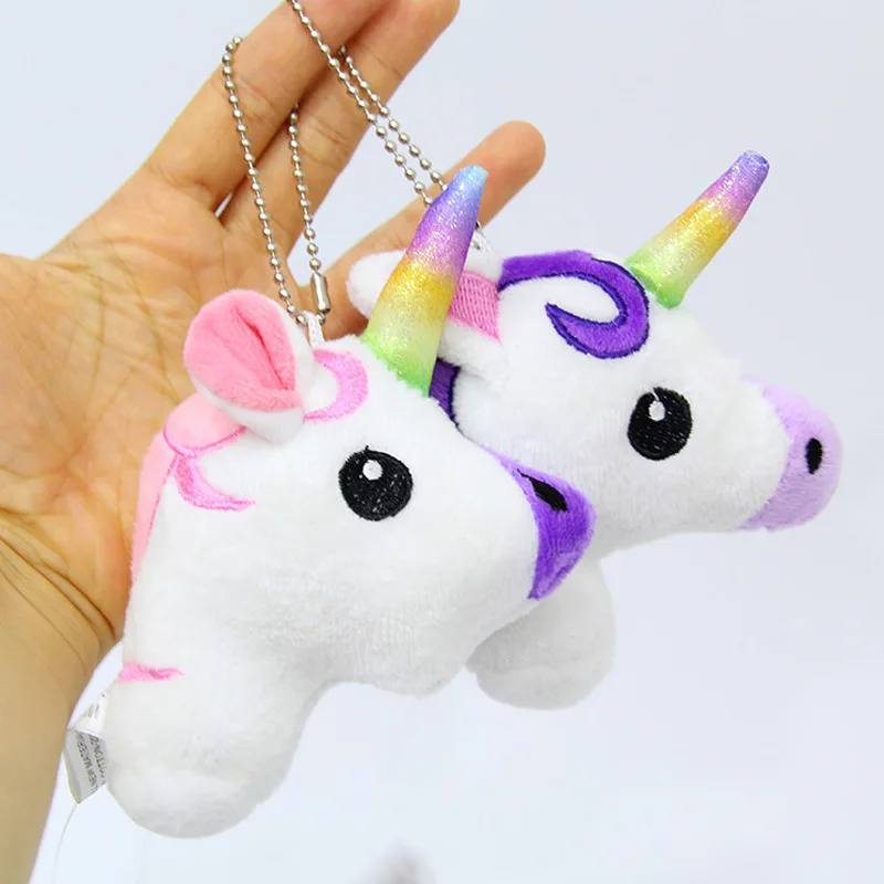 

10pcs/lot 3.5inch Dreamy Unicorn Pony Plush Doll Key Chains Bag Ornament Hanging Kids Birthday Festival Party Take-home Favors