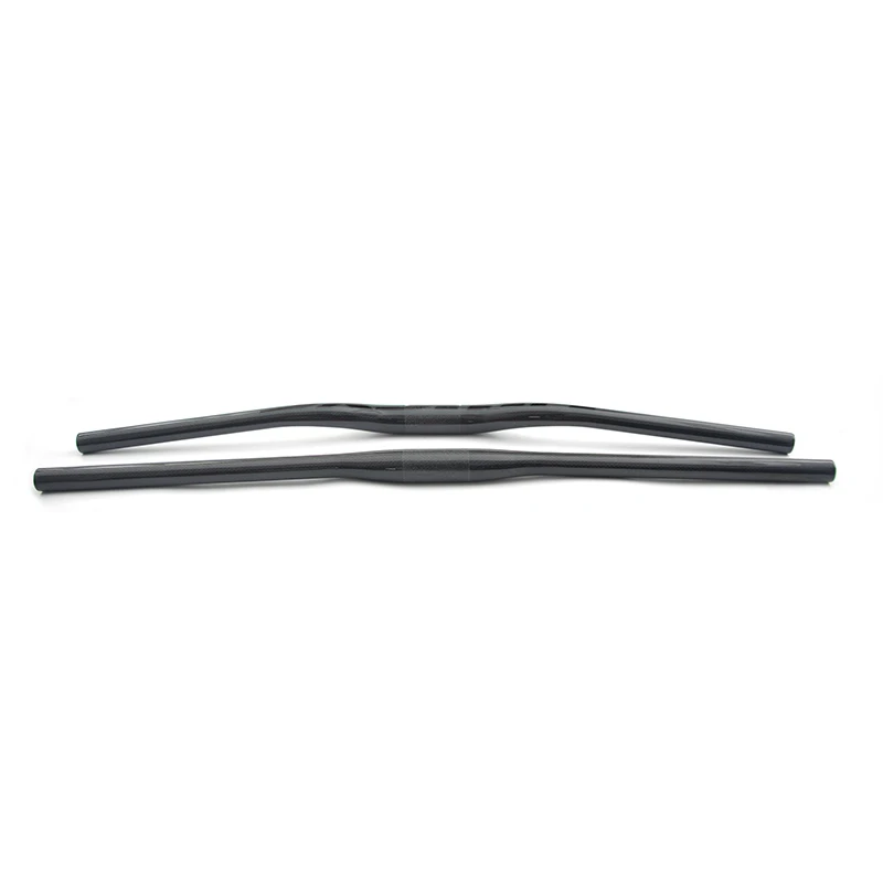 Kierownica rowerowa Ullicyc Full Carbon MTB 3K Gloss Black 580-740mm Flat/Rise, lekka, ulepszona do rowerów górskich i hulajnóg elektrycznych — zdjęcie 3