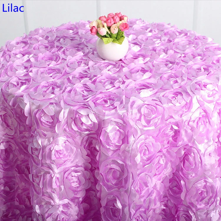 Hochzeit Tischdecke Abdeckung Sticken Rosette Rose Blume Hotel Bankett Geburtstag Party Dekoration Schönes Design Verwendung – Detail 10