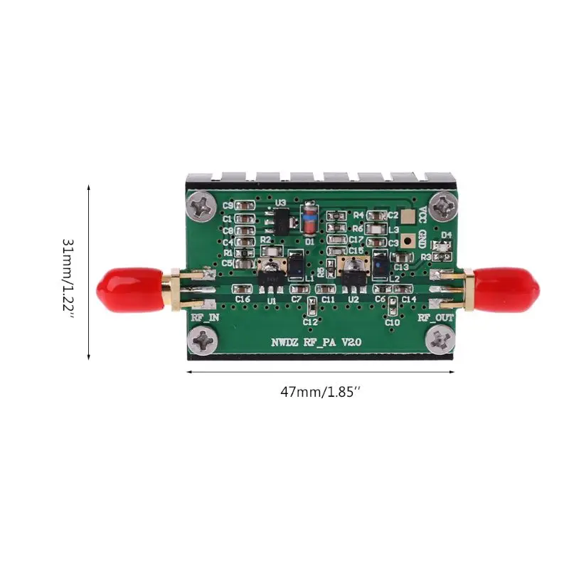 2MHz-700MHZ RF Power Amplifier Broadband RF Power Amplification For HF VHF UHF FM Transmitter Radio