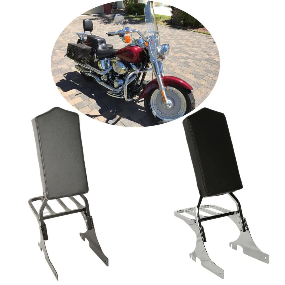 Motorcycle Backrest Sissy Bar with Luggage Rack For Harley Softail Night Train 1998-1999 Heritage Springer 1997-1999 Custom