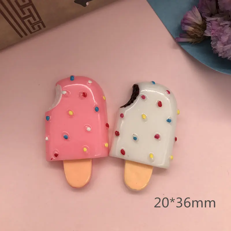 Resin kawaii popsicle . Resin Flatback Cabochon for phone decoration,DIY