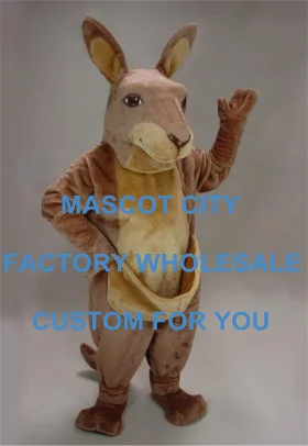 

Custom Made Kangaroo Kanga Mascot Costume Wild Animal Theme Adult Size Carnival Party Mascotte Outfit Suit Fit Fancy Dress SW965