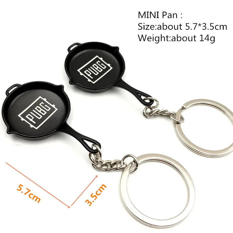 PUBG Cosplay Costume Keychain Movable Helmet Backpack Pan Alloy Model Key Chain llaveros 98K AWM Mini Pendant llaveros