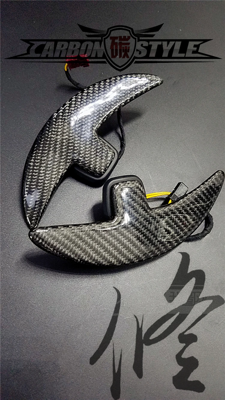 Fit for Mercedes Benz C class C63/CLS/E63/GLA super run crescent scimitar carbon fiber integrated paddles