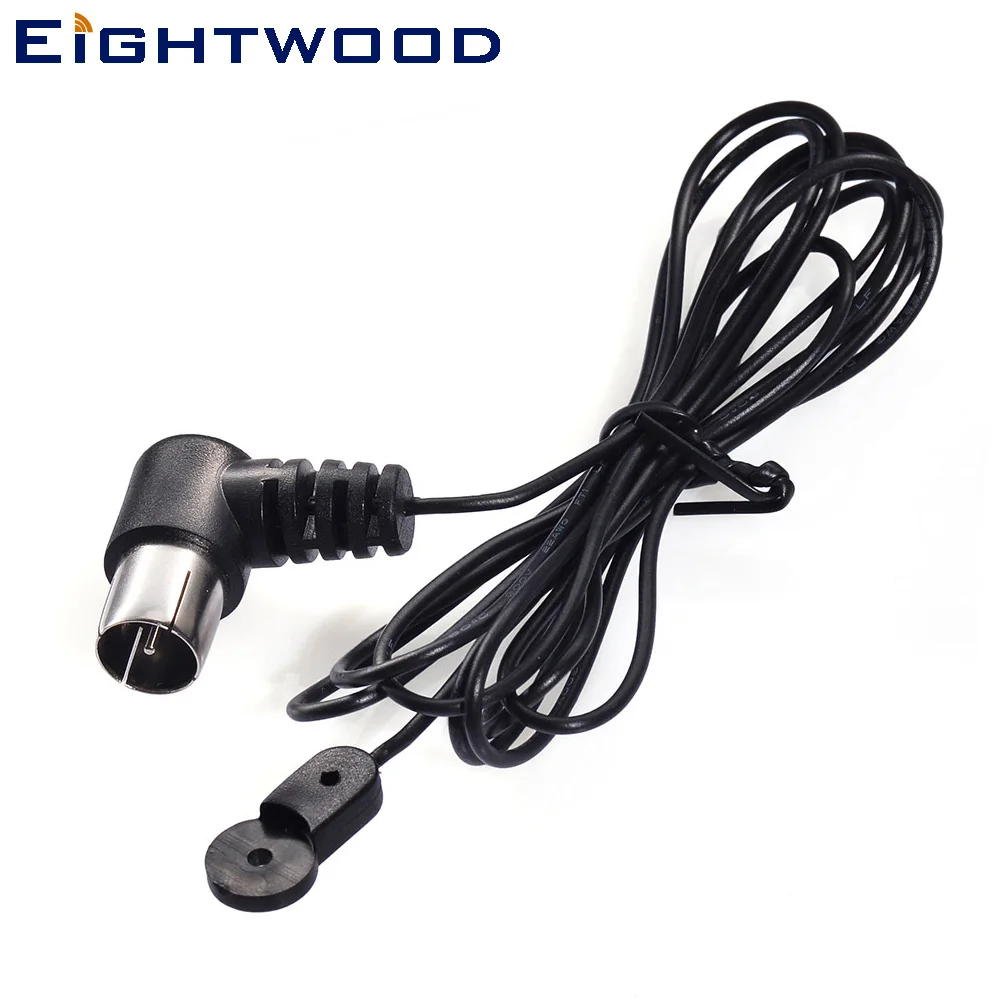 Eightwood FM Radio Antenna Aerial for JVC Sherwood Bose-Wave Radio AV Sound Stereo Receiver 75 Ohm F & 3.5mm