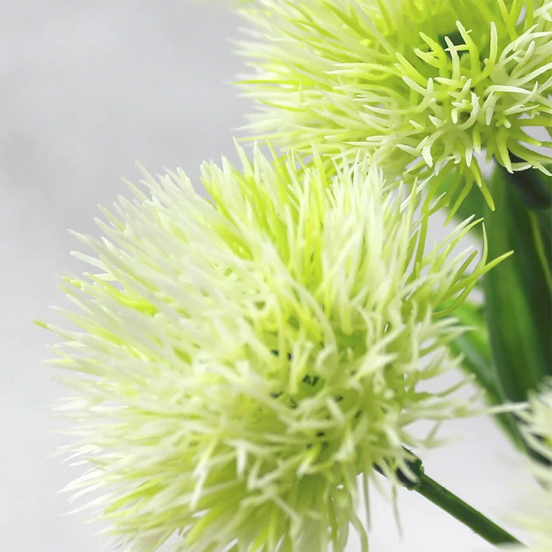 1/3/5Pcs Green Dandelion Artificial Flowers 25cm Plastic Fake Flowers Plants For Home Decor Party Supplies Wedding Decoration